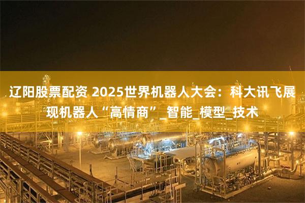 辽阳股票配资 2025世界机器人大会：科大讯飞展现机器人“高情商”_智能_模型_技术